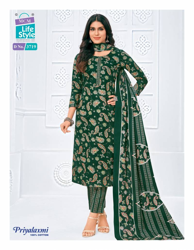 Mcm Priyalaxmi Vol 37 Cotton Printed Dress Material