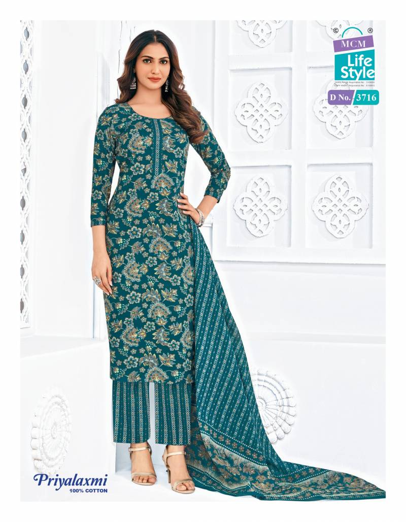Mcm Priyalaxmi Vol 37 Cotton Printed Dress Material
