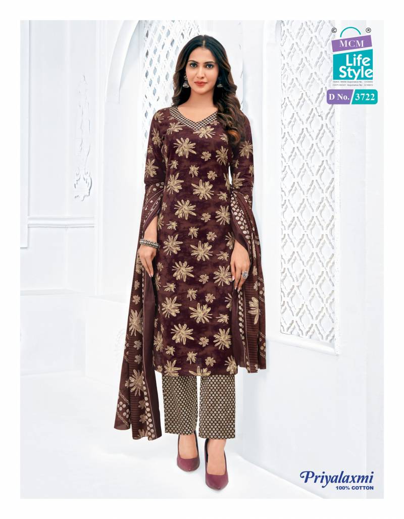Mcm Priyalaxmi Vol 37 Cotton Printed Dress Material