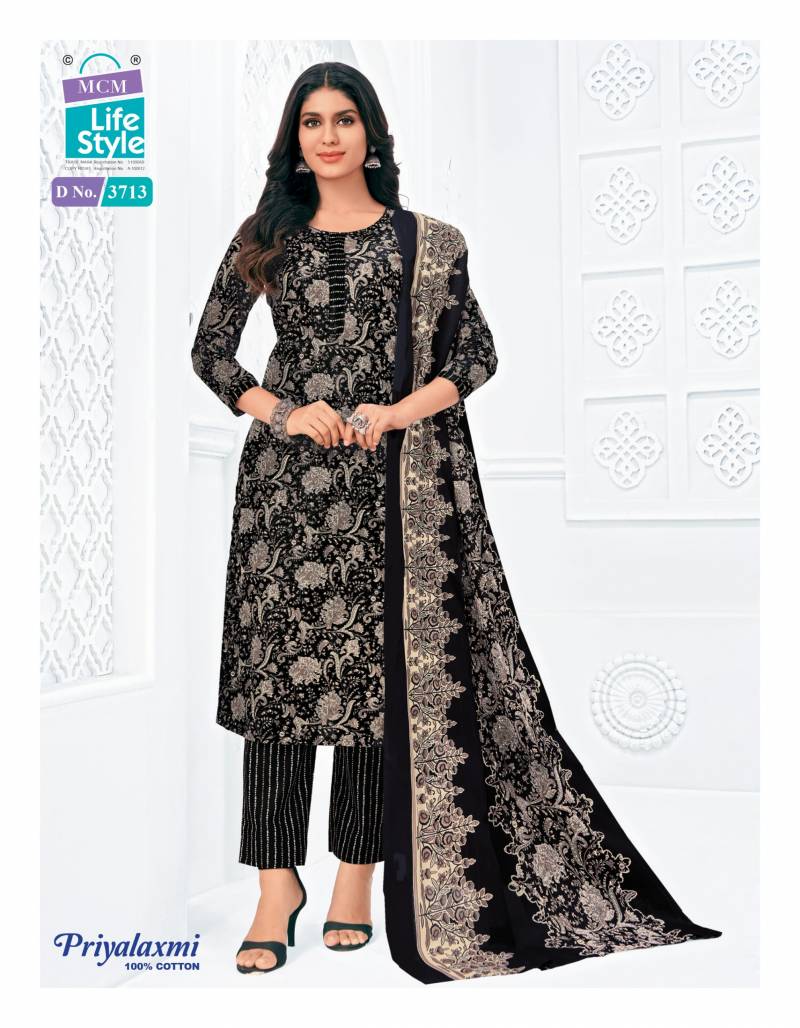 Mcm Priyalaxmi Vol 37 Cotton Printed Dress Material