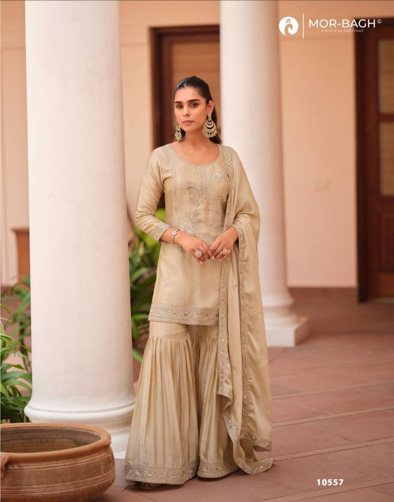 Aashirwad Mor Bagh Mohini Silk Satin Designer Salwar Kameez Suits