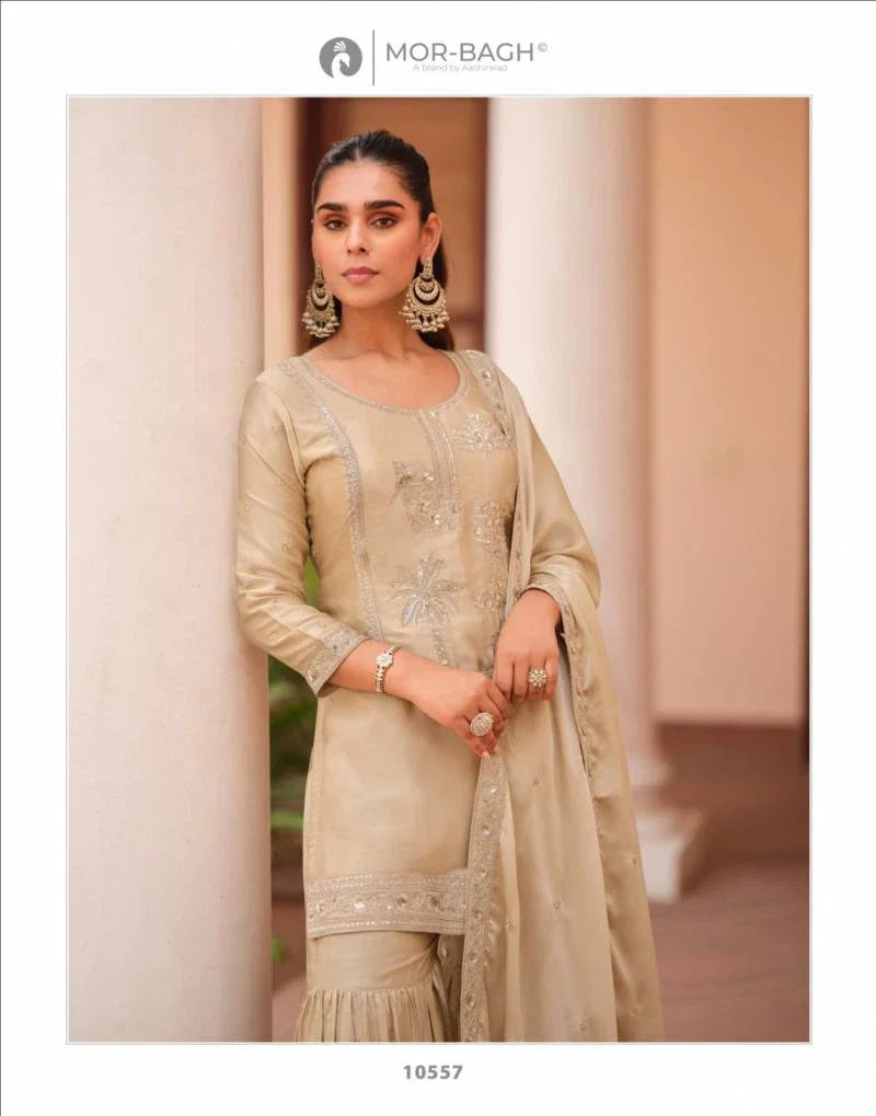 Aashirwad Mor Bagh Mohini Silk Satin Designer Salwar Kameez Suits
