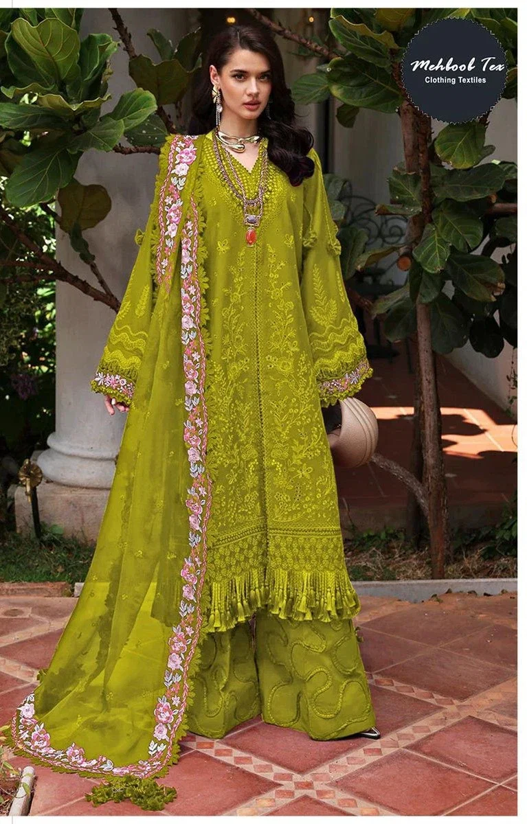 Mehboob Tex 1741 B Cotton Embroidery Work Pakistani Salwar Kameez
