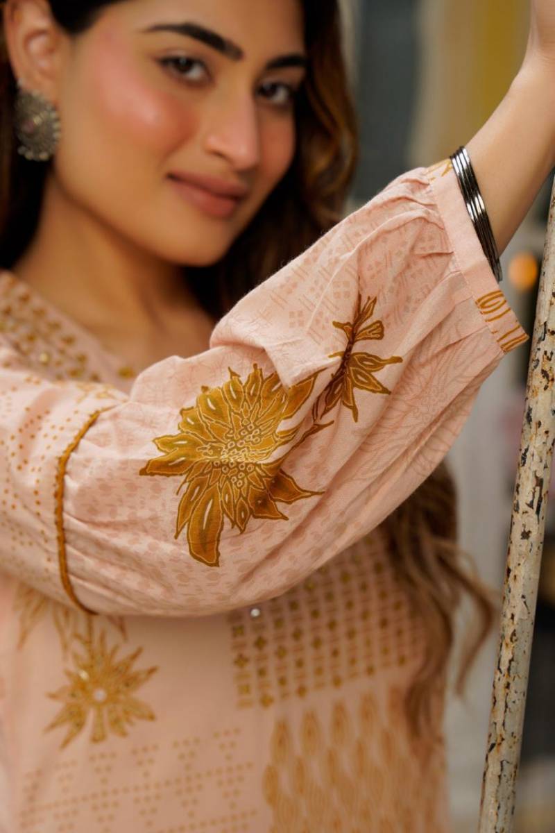 Naisha K 406 Mal Cotton Embroidery Work Stylish Wear Top And Bottom Collection