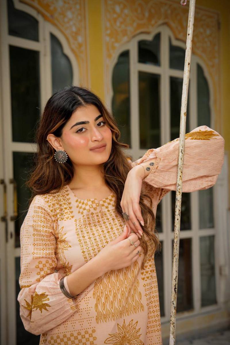 Naisha K 406 Mal Cotton Embroidery Work Stylish Wear Top And Bottom Collection