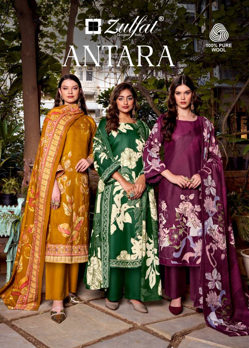 Zulfat Antara Vol 2 Woollen Pashmina Handwork Salwar Kameez Collection