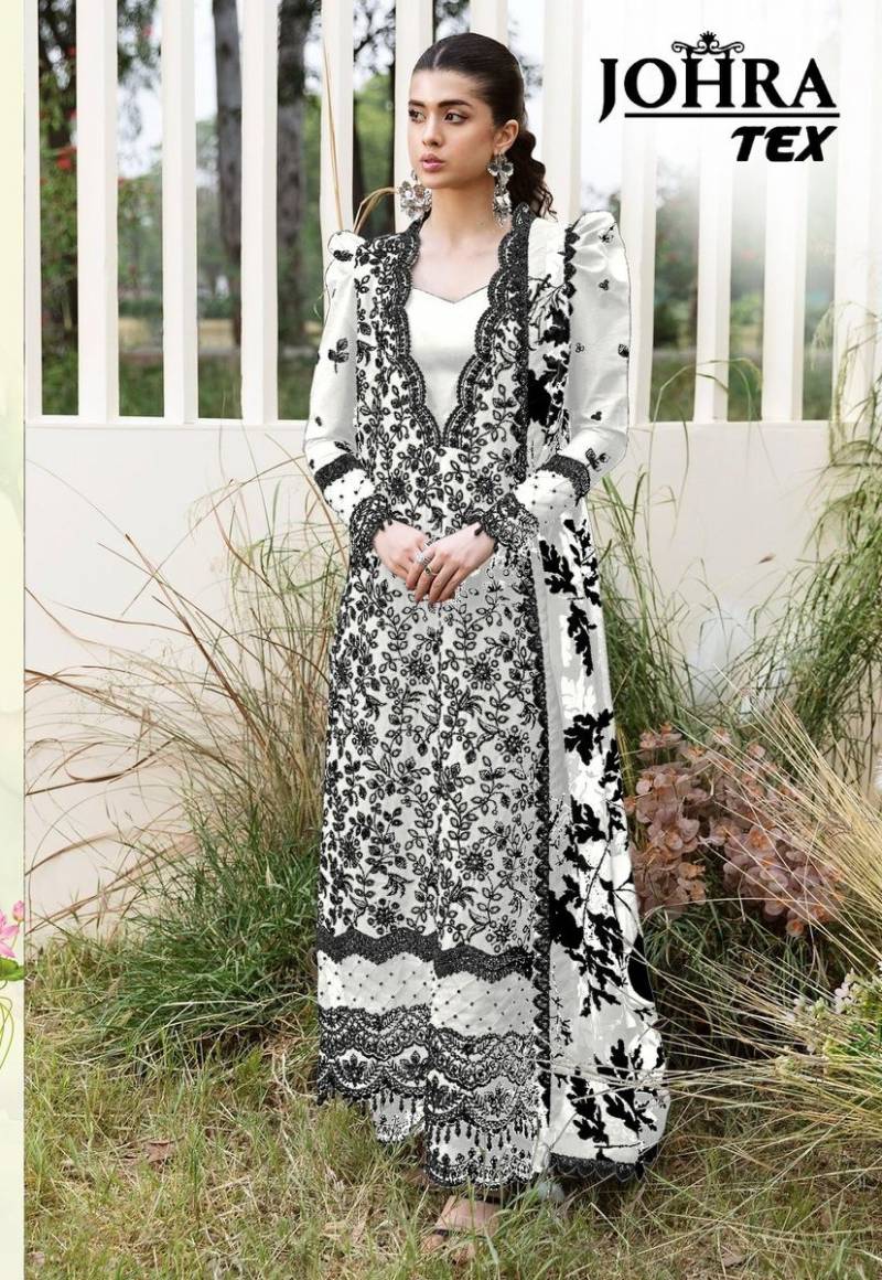 Johra Tex 175 B Rayon Cotton Embroidered Work Pakistani Salwar Kameez