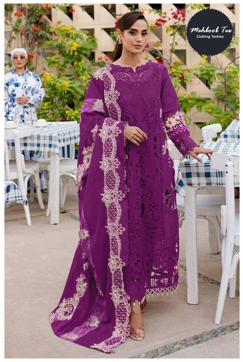 Mehboob Tex 1722 C Cotton Embroidery Pakistani Salwar Kameez Collection