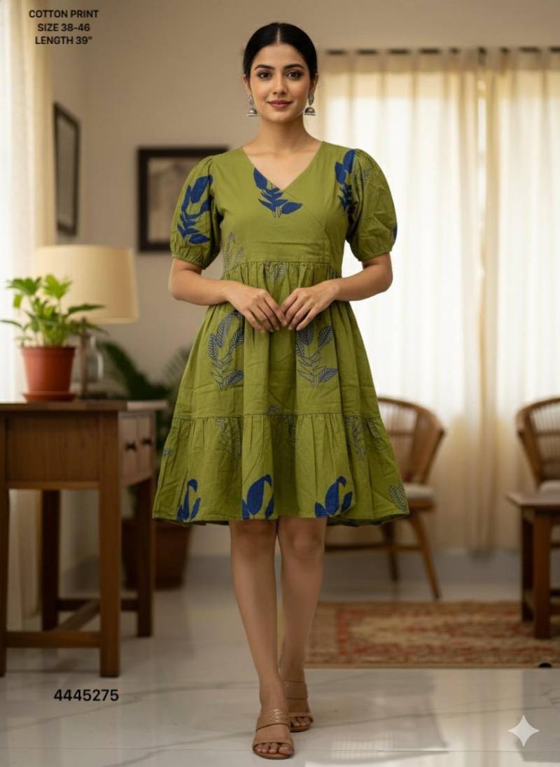 Naisha K 414 Cotton Print Casual Stylish Wear Short Top Collection