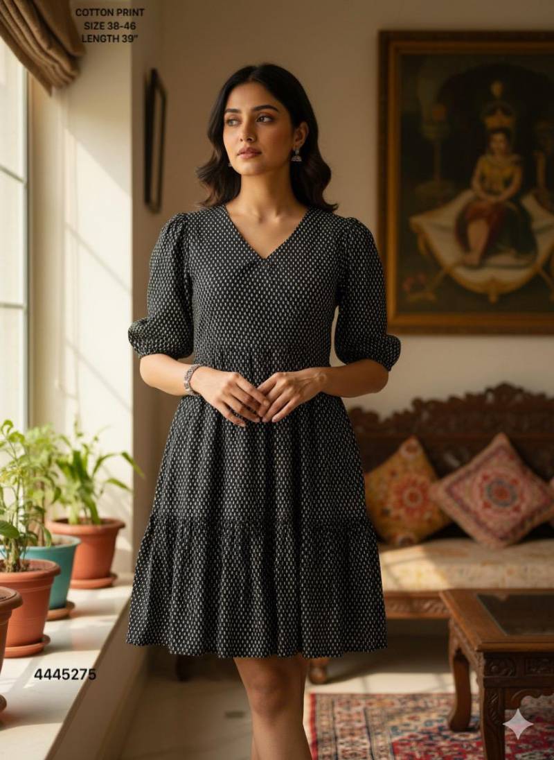 Naisha K 414 Cotton Print Casual Stylish Wear Short Top Collection