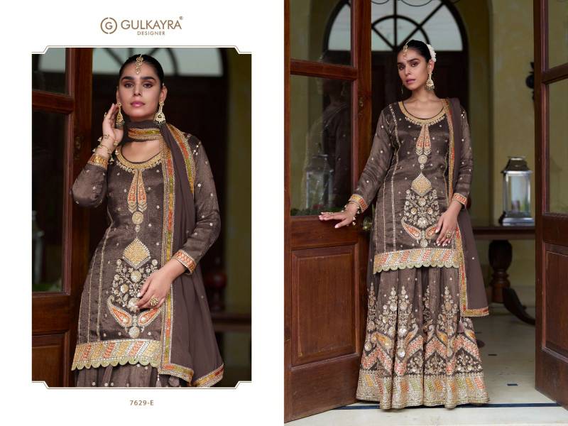 Gulkayra Taiyba Vol 1 Simmer Silk Embroidered Work Salwar Kameez Collection