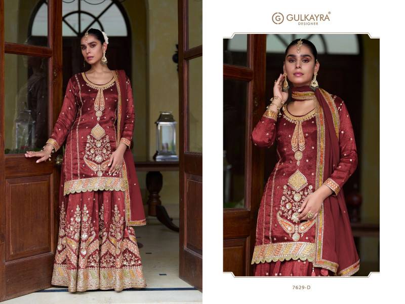 Gulkayra Taiyba Vol 1 Simmer Silk Embroidered Work Salwar Kameez Collection