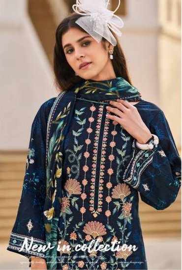 Belliza Chevron Vol 5 Cotton Digital Prints Embroidery Dress Material Collection