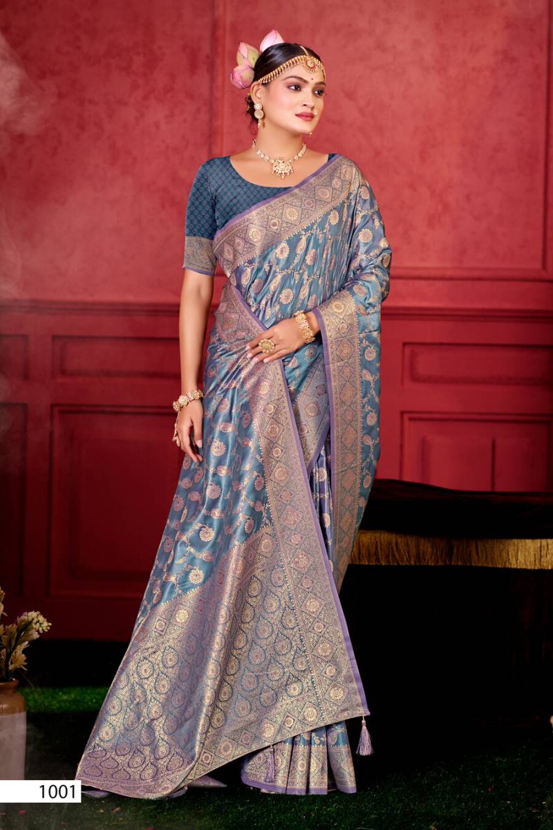Saroj Dhruva Satin Saroski Vol 4 Premium Silk Saree Collection