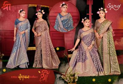 Saroj Dhruva Satin Saroski Vol 4 Premium Silk Saree Collection