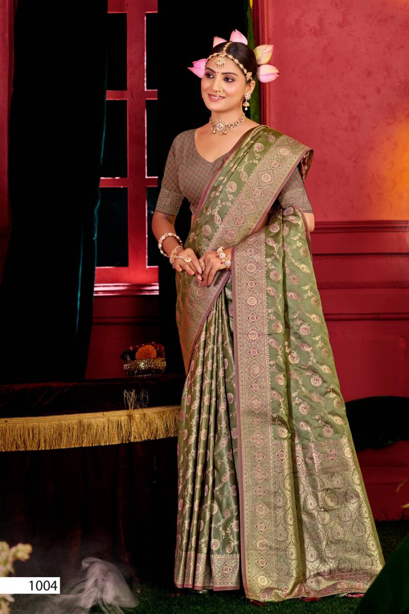 Saroj Dhruva Satin Saroski Vol 4 Premium Silk Saree Collection