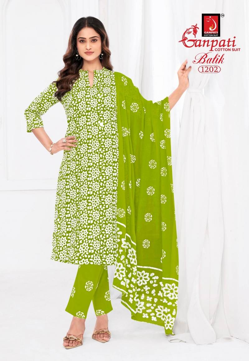 Ganpati Batik Pant Vol 12 Cotton Printed Dress Material Collection
