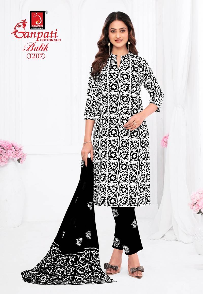 Ganpati Batik Pant Vol 12 Cotton Printed Dress Material Collection