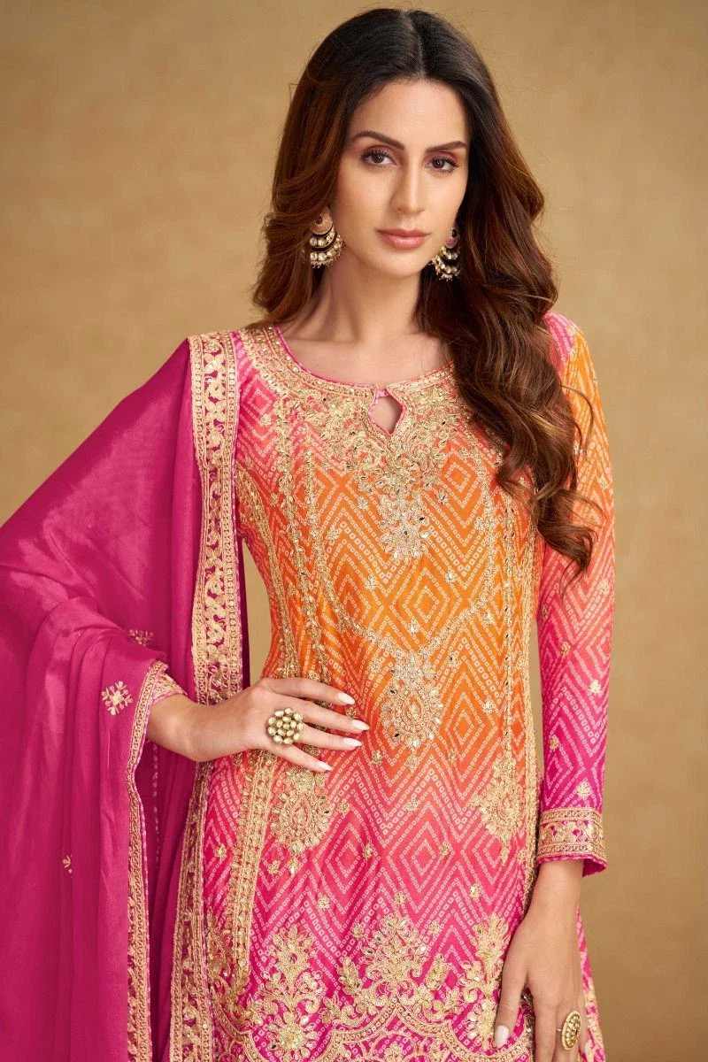 Gulkayra Panght Chinon Digital Embroidery Work Salwar Kameez Collection