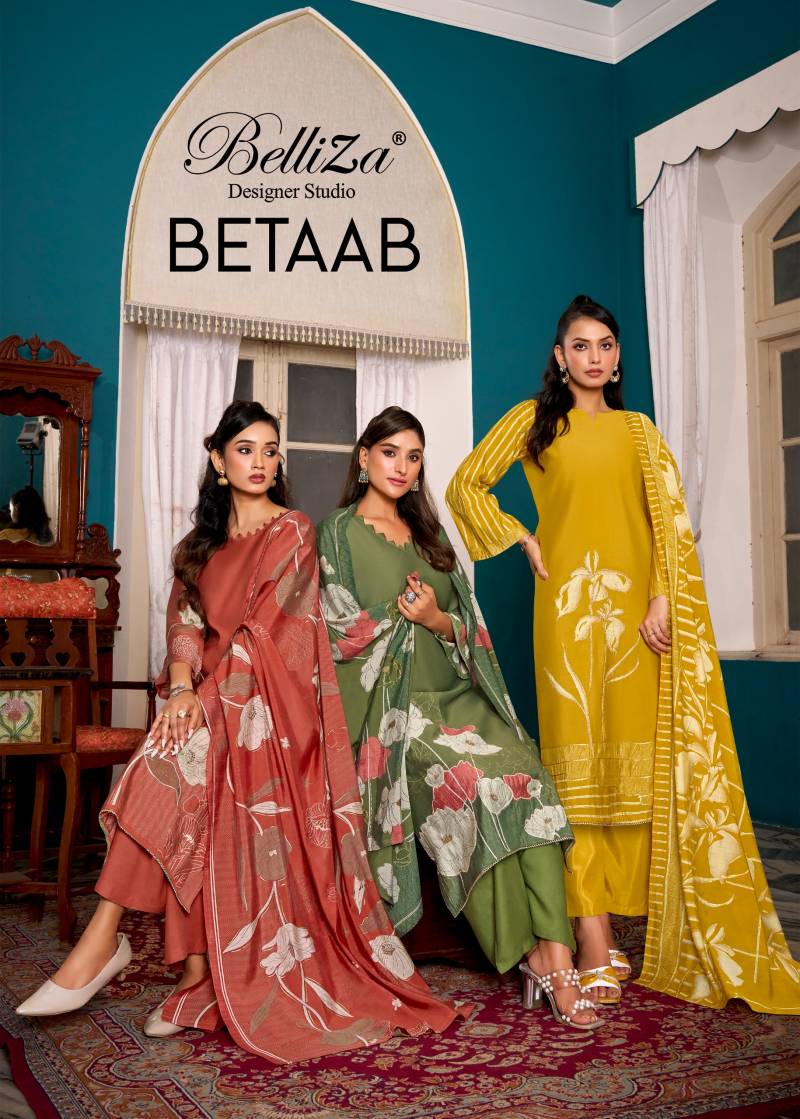 Belliza Betaab Modal Viscose Print Designer Dress Material Collection