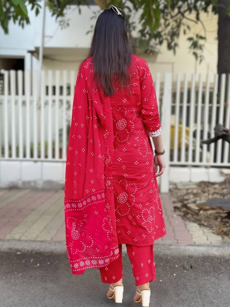 Dhupooja 01 Rayon Printed Casual Wear Kurti Pant And Dupatta Collection