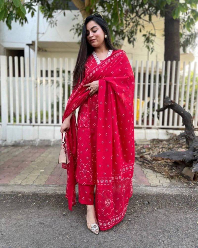 Dhupooja 01 Rayon Printed Casual Wear Kurti Pant And Dupatta Collection