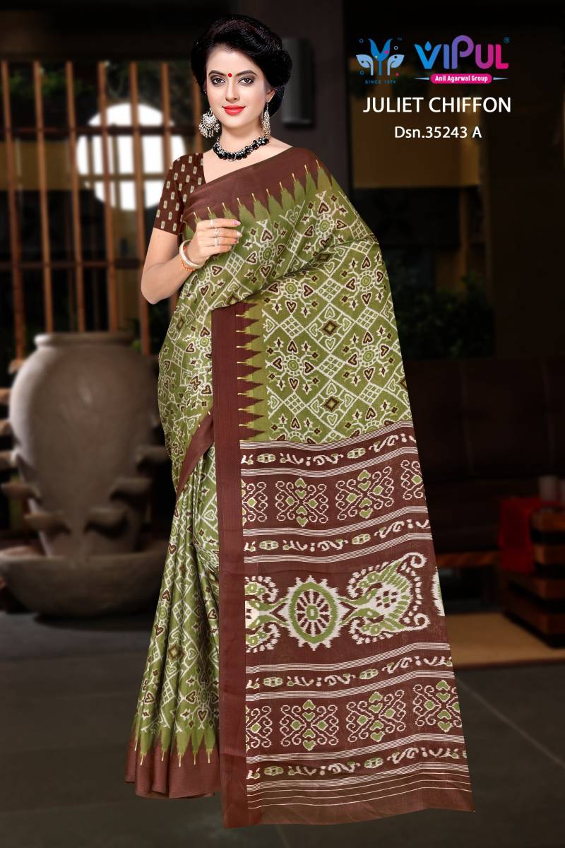 Vipul Juliet Chiffon 35243 A To D Chiffon Printed Saree Collection