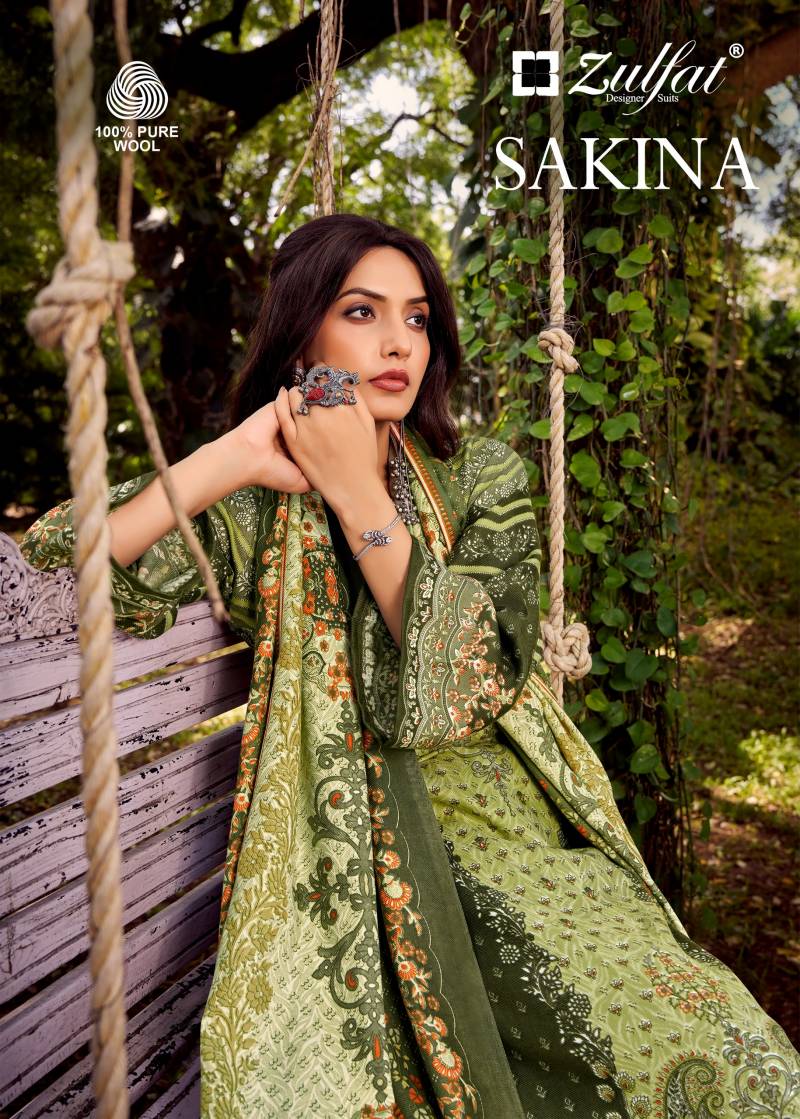 Zulfat Sakina Woollen Pashmina Designer Salwar Kameez Collection
