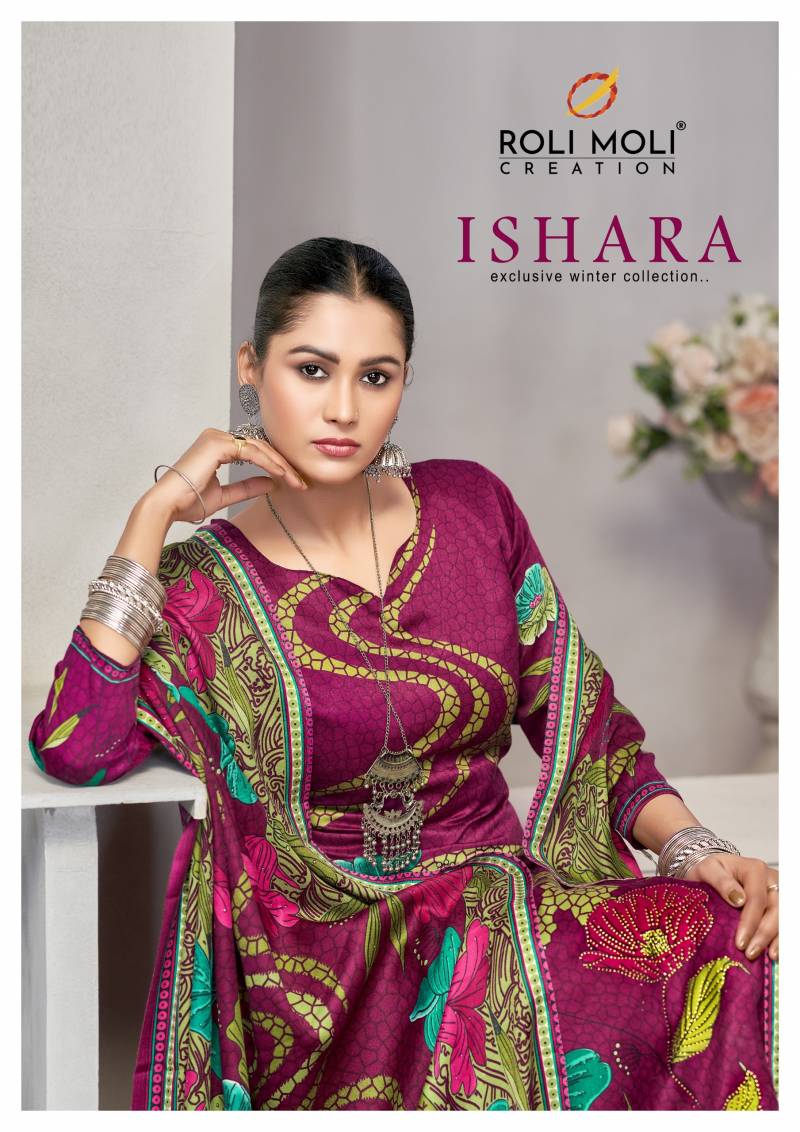 Roli Moli Ishara Pashmina Printed Dress Material Collection