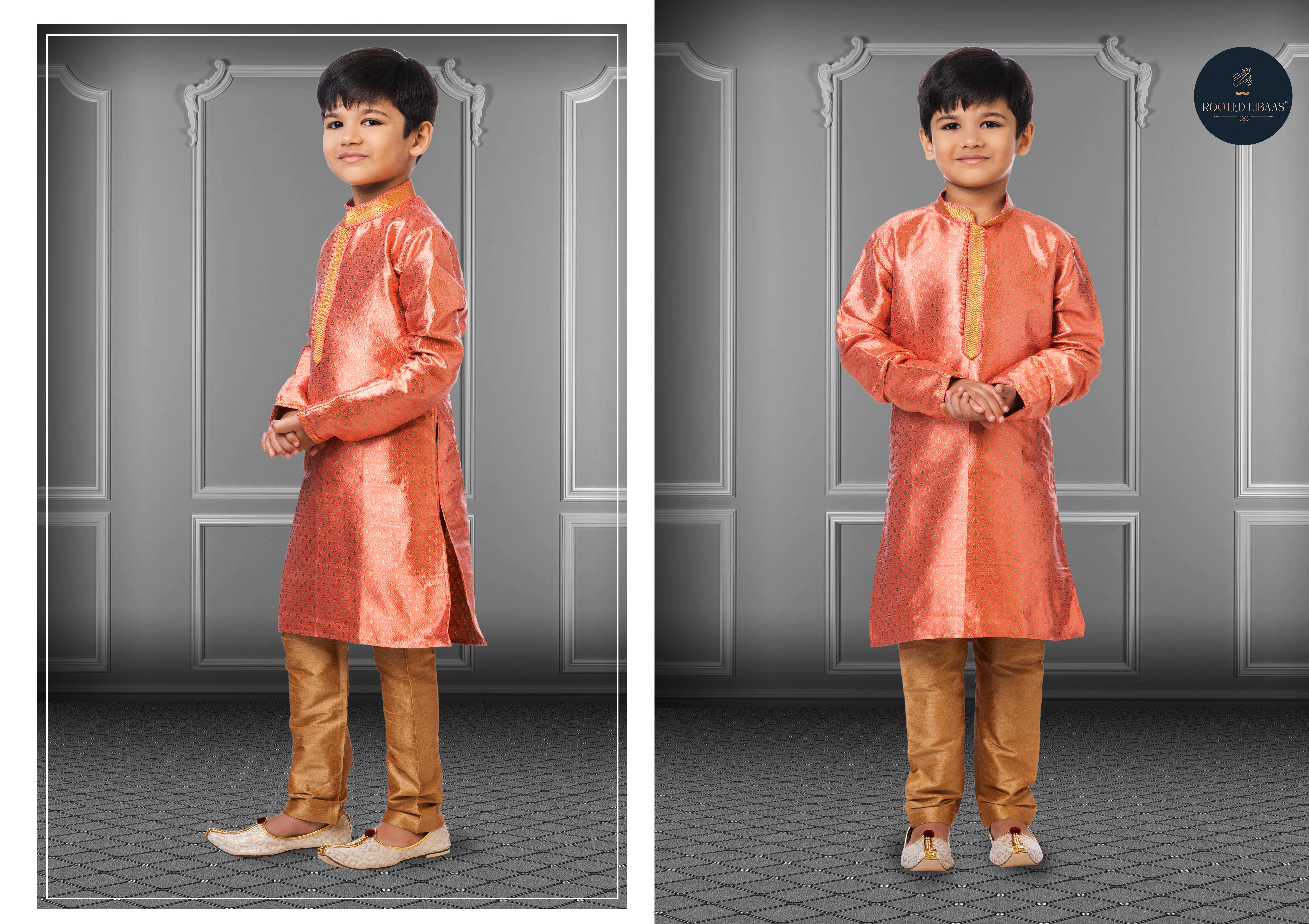 Swarg 681 To 709 Jacquard Silk Wedding Wear Kids Kurta Pajama