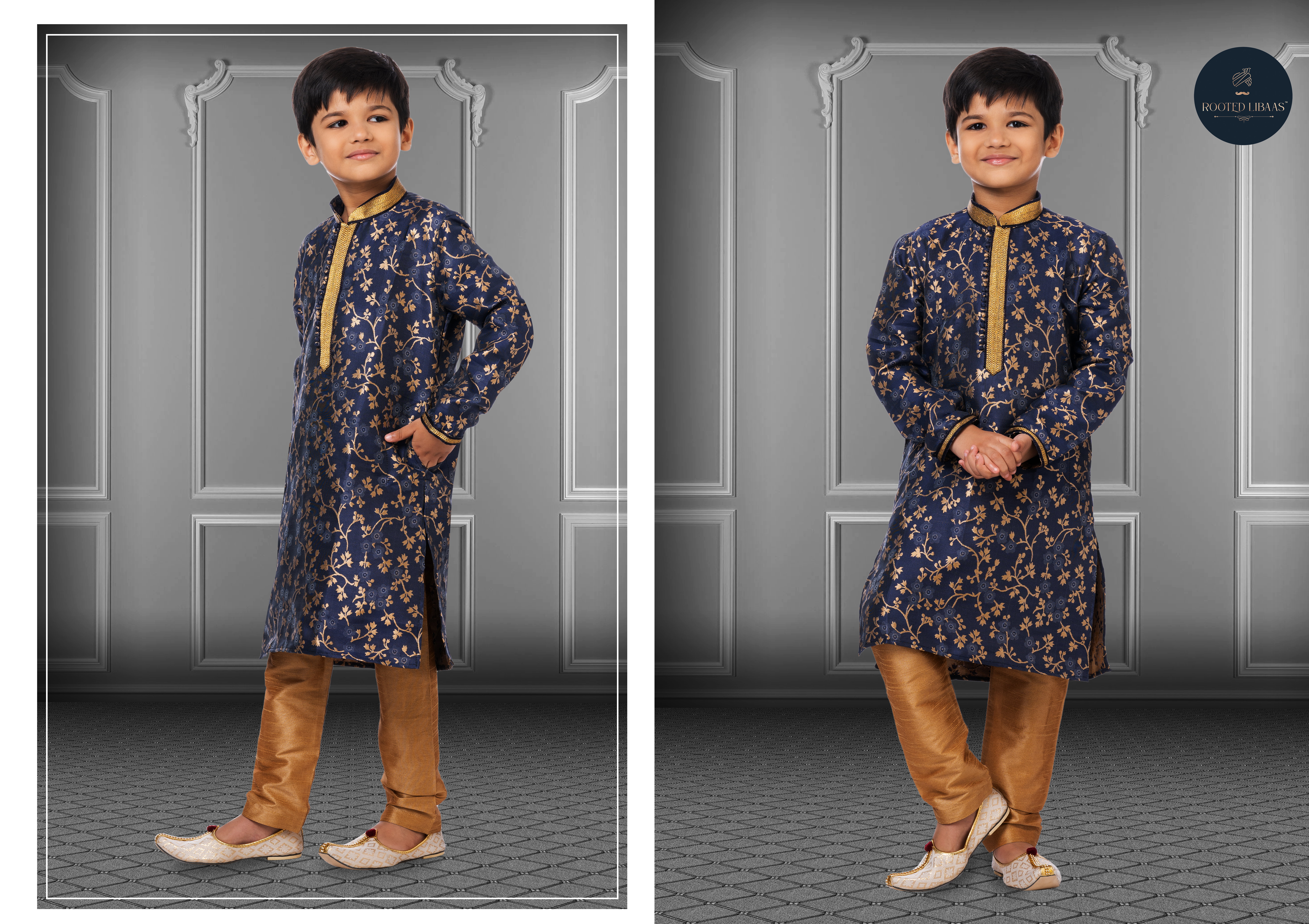 Swarg 681 To 709 Jacquard Silk Wedding Wear Kids Kurta Pajama