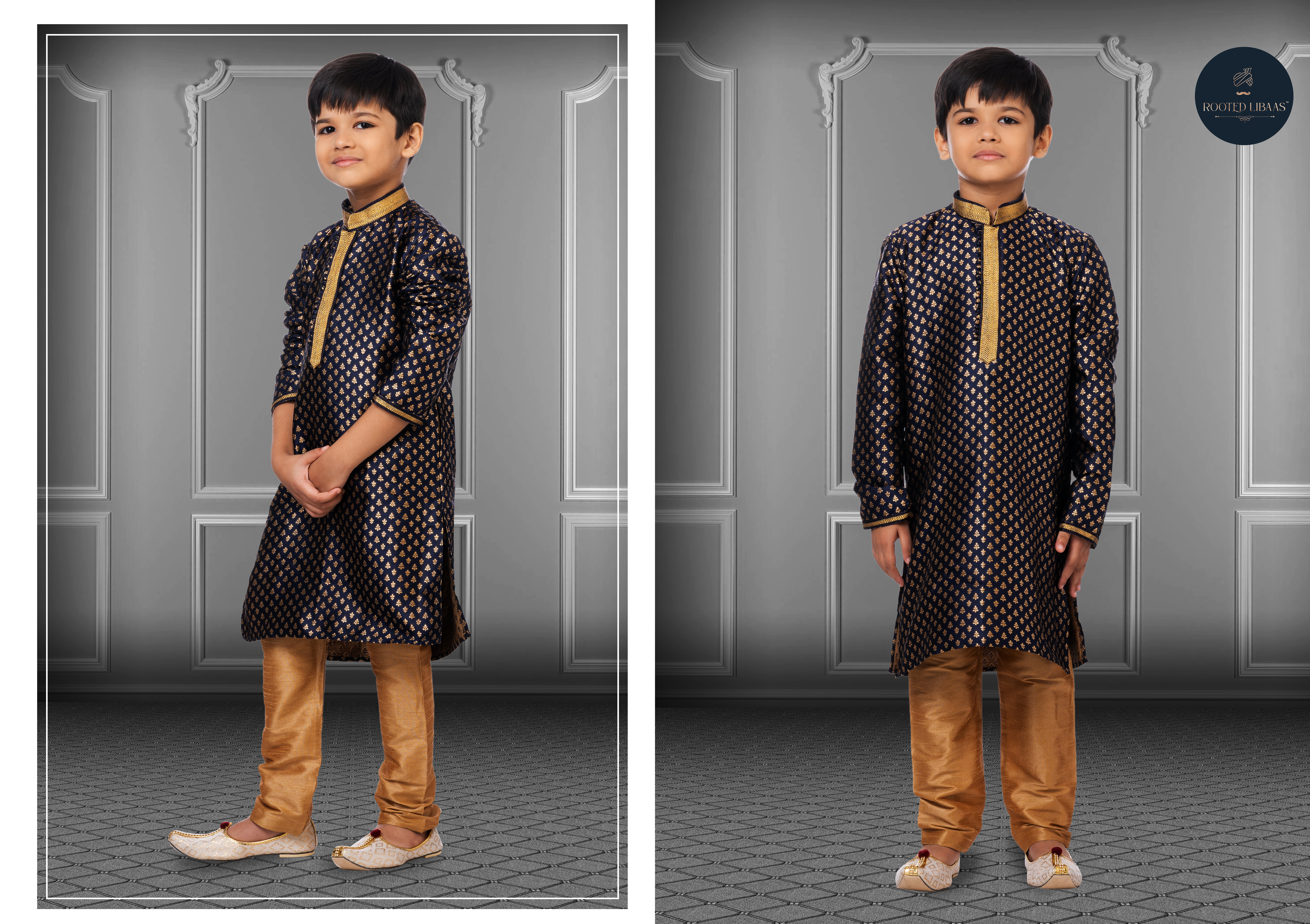 Swarg 681 To 709 Jacquard Silk Wedding Wear Kids Kurta Pajama