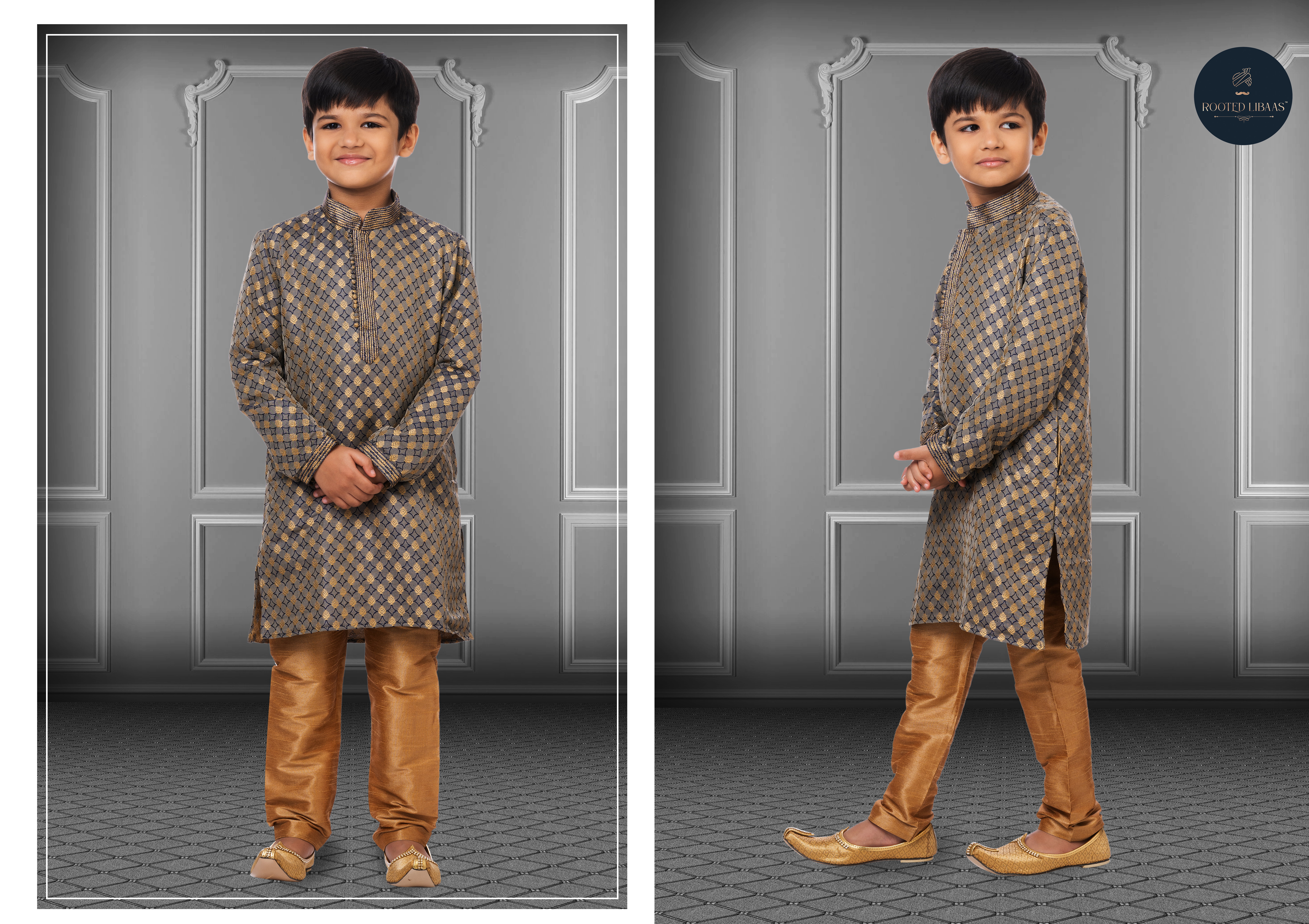 Swarg 681 To 709 Jacquard Silk Wedding Wear Kids Kurta Pajama