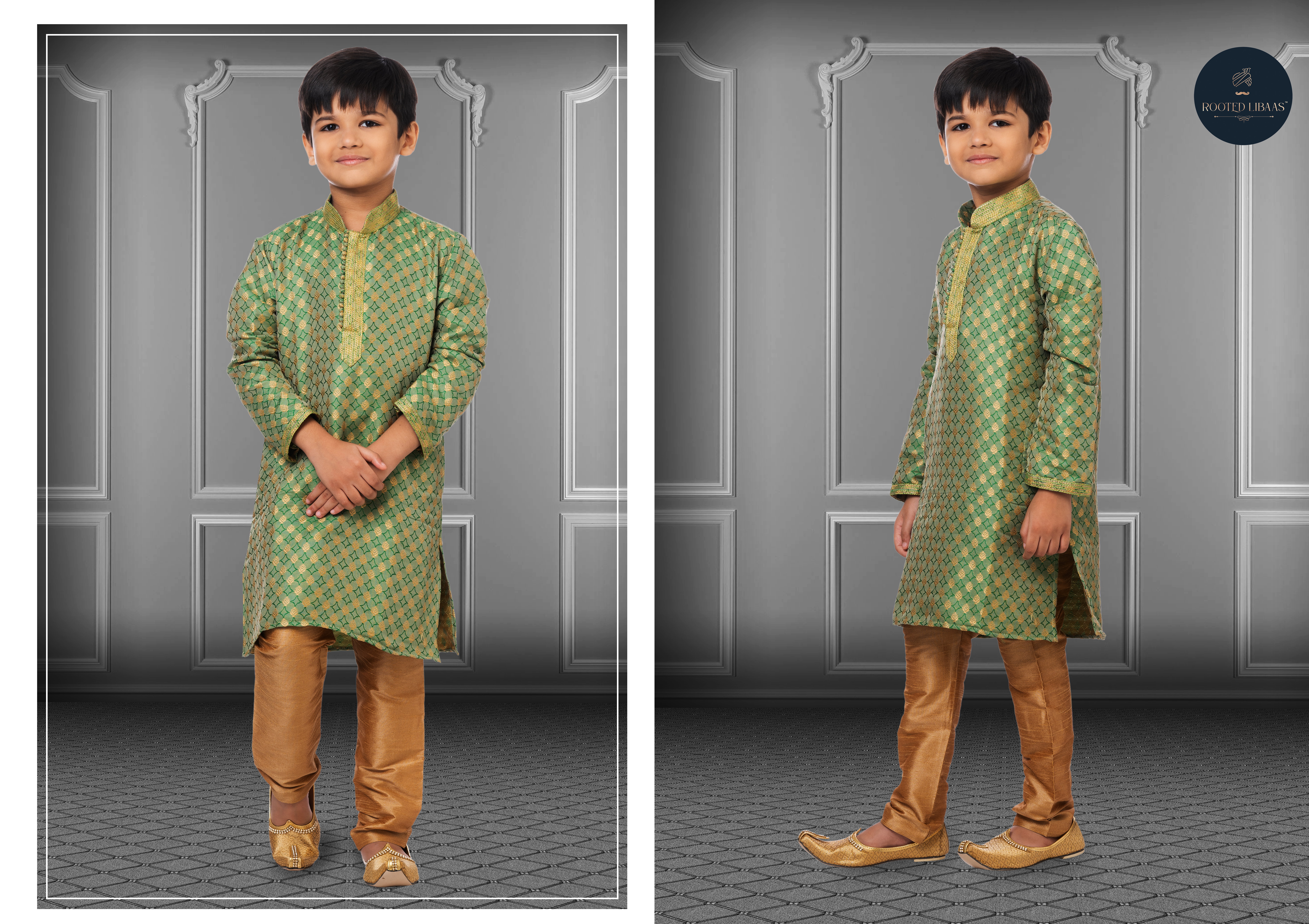 Swarg 681 To 709 Jacquard Silk Wedding Wear Kids Kurta Pajama