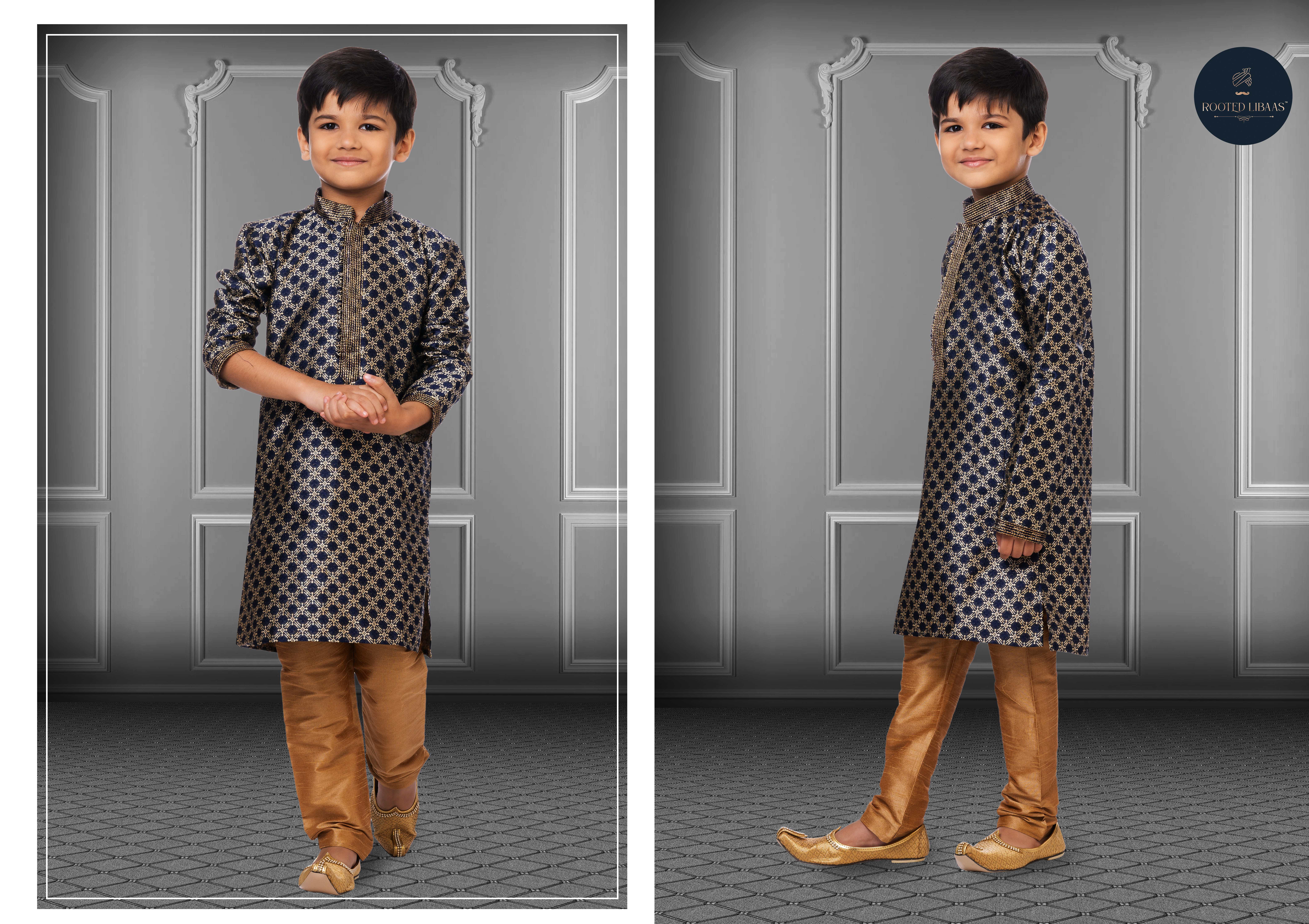 Swarg 681 To 709 Jacquard Silk Wedding Wear Kids Kurta Pajama