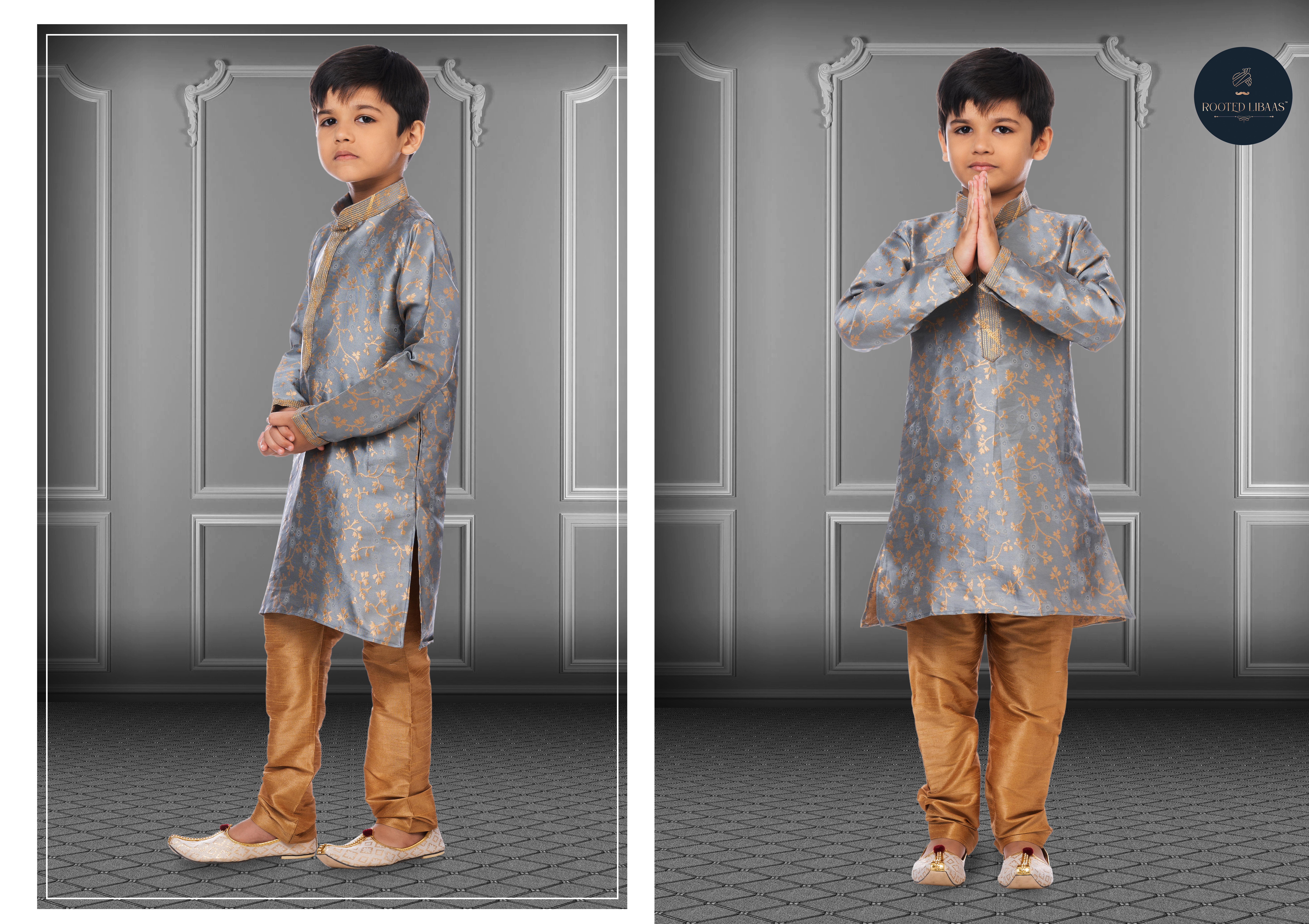 Swarg 681 To 709 Jacquard Silk Wedding Wear Kids Kurta Pajama