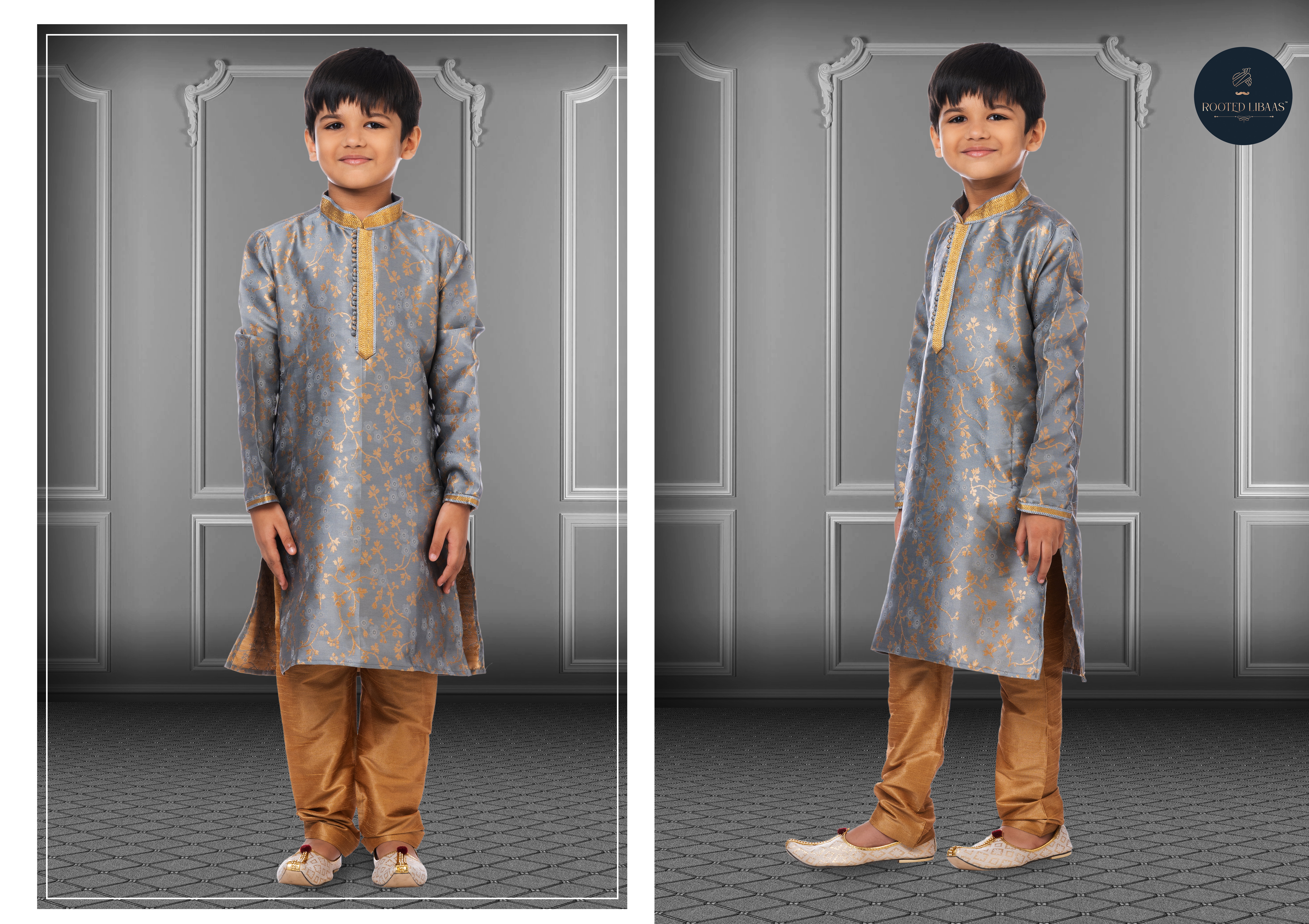 Swarg 681 To 709 Jacquard Silk Wedding Wear Kids Kurta Pajama