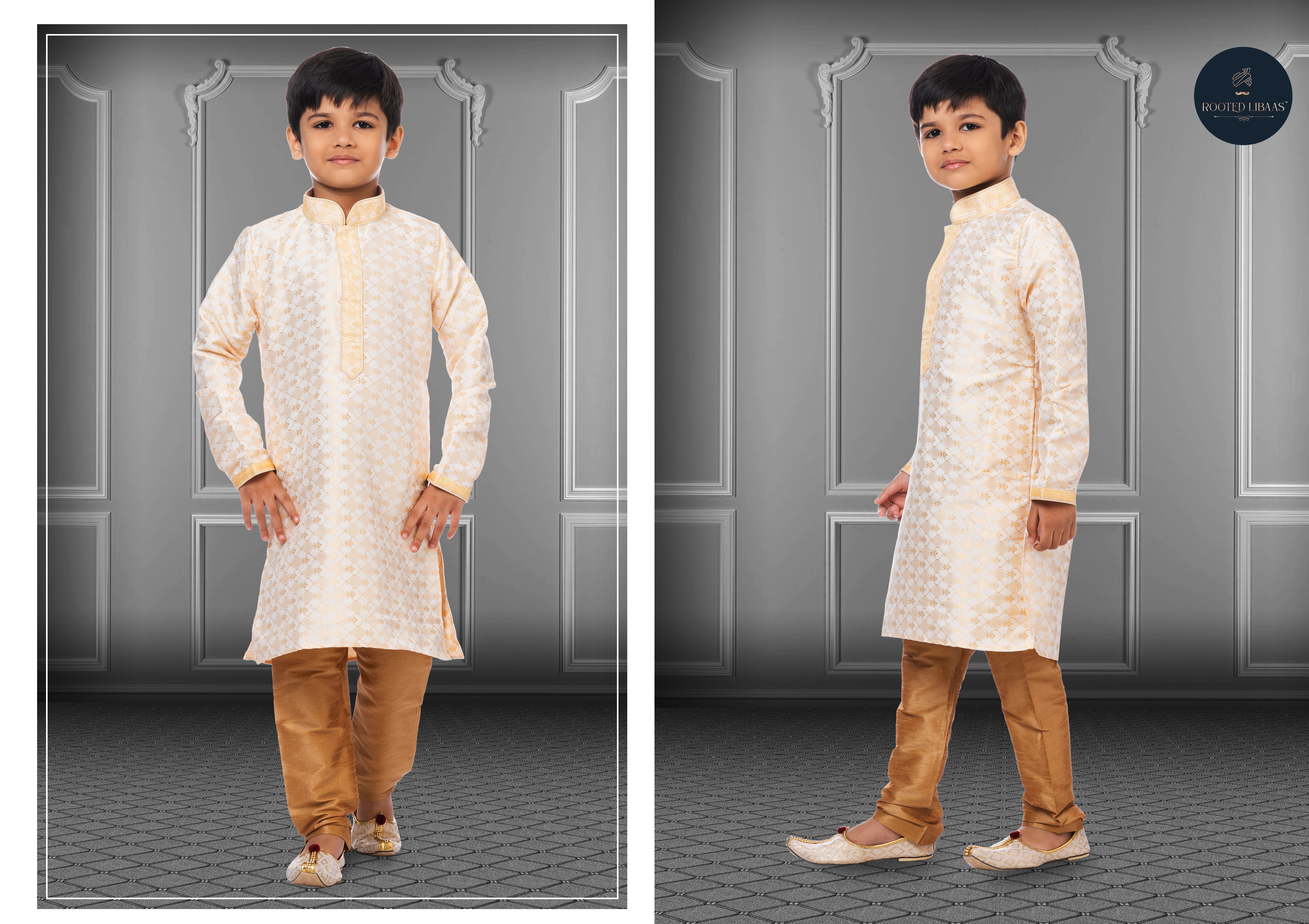 Swarg 681 To 709 Jacquard Silk Wedding Wear Kids Kurta Pajama