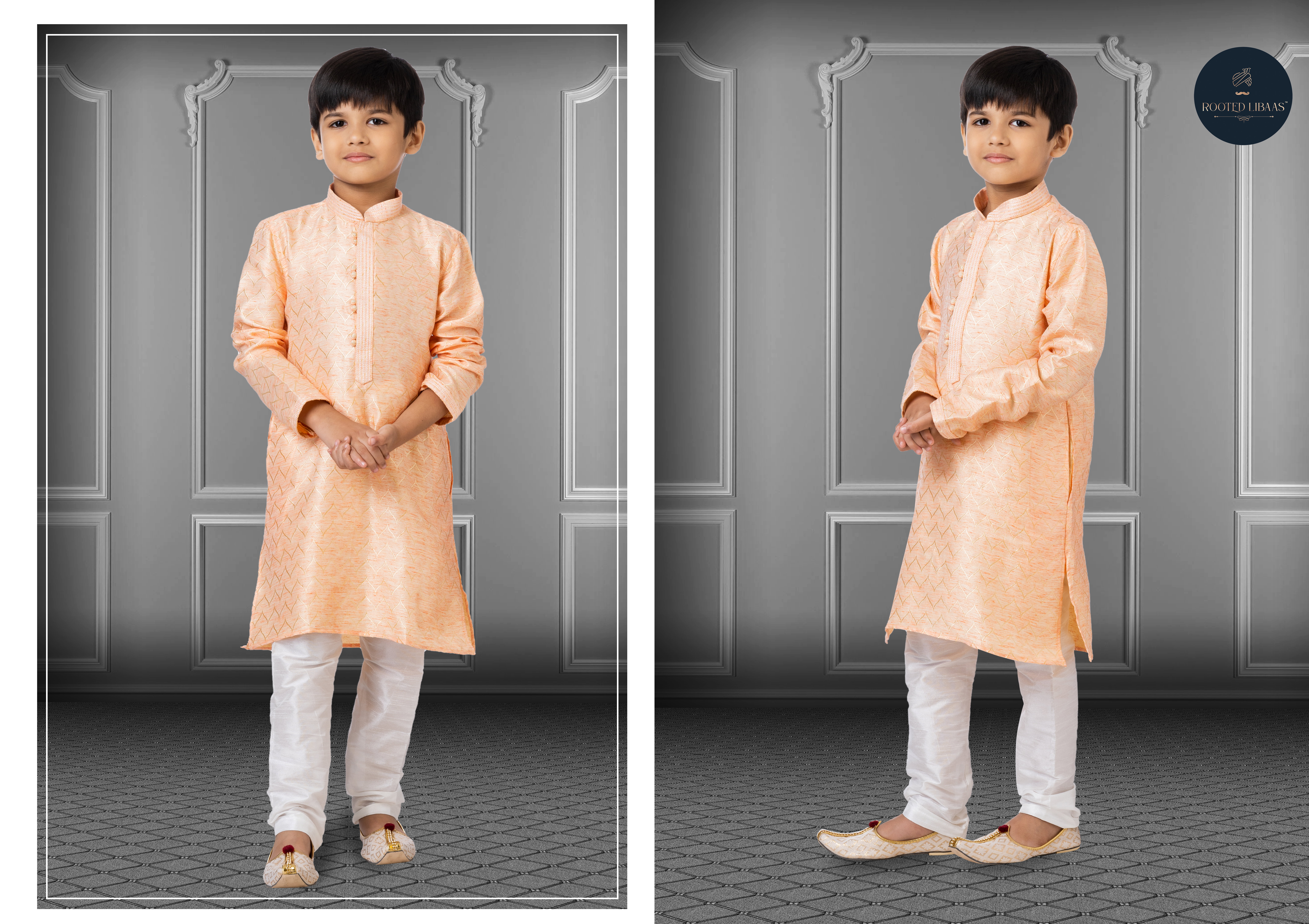 Swarg 681 To 709 Jacquard Silk Wedding Wear Kids Kurta Pajama