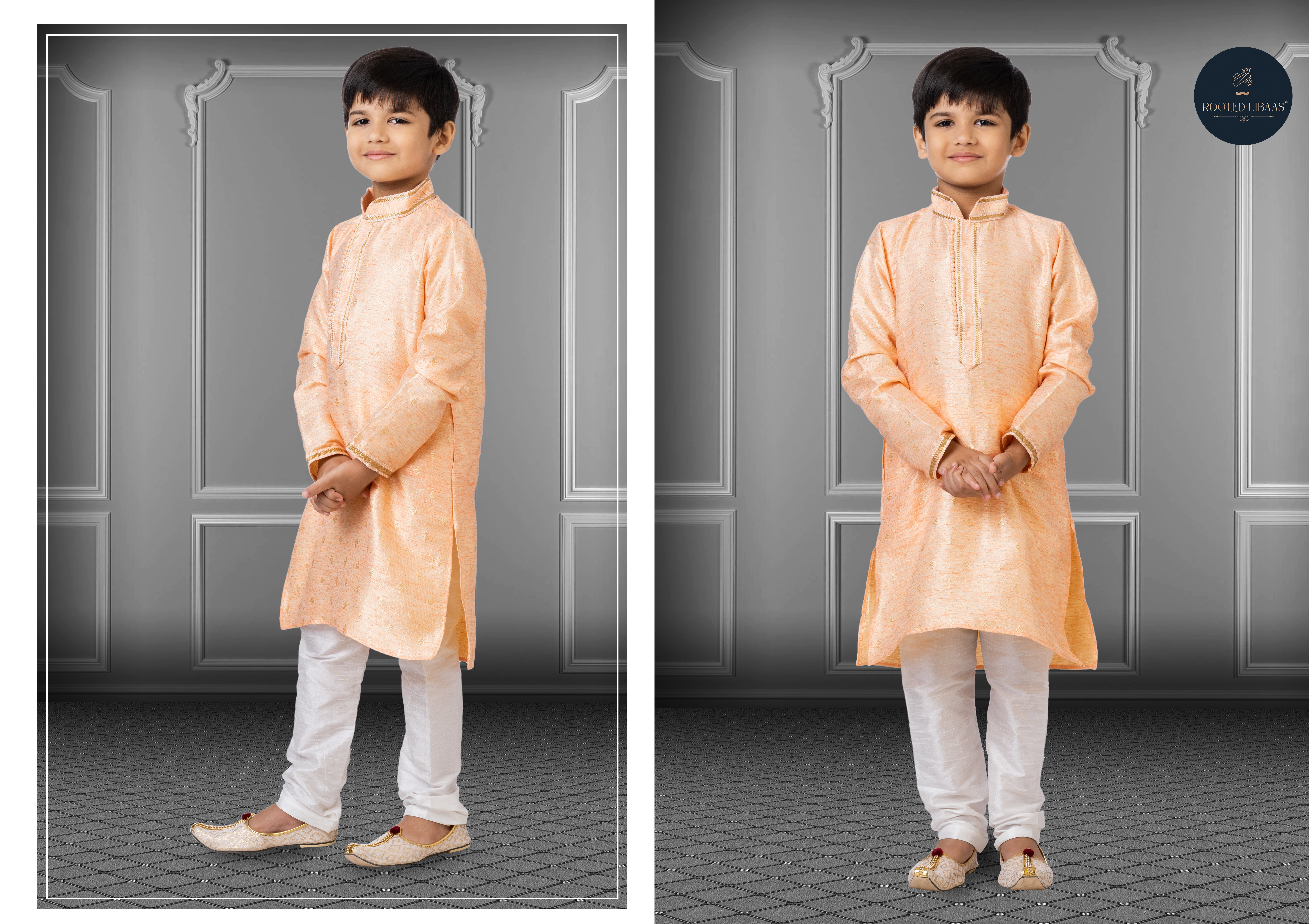 Swarg 681 To 709 Jacquard Silk Wedding Wear Kids Kurta Pajama