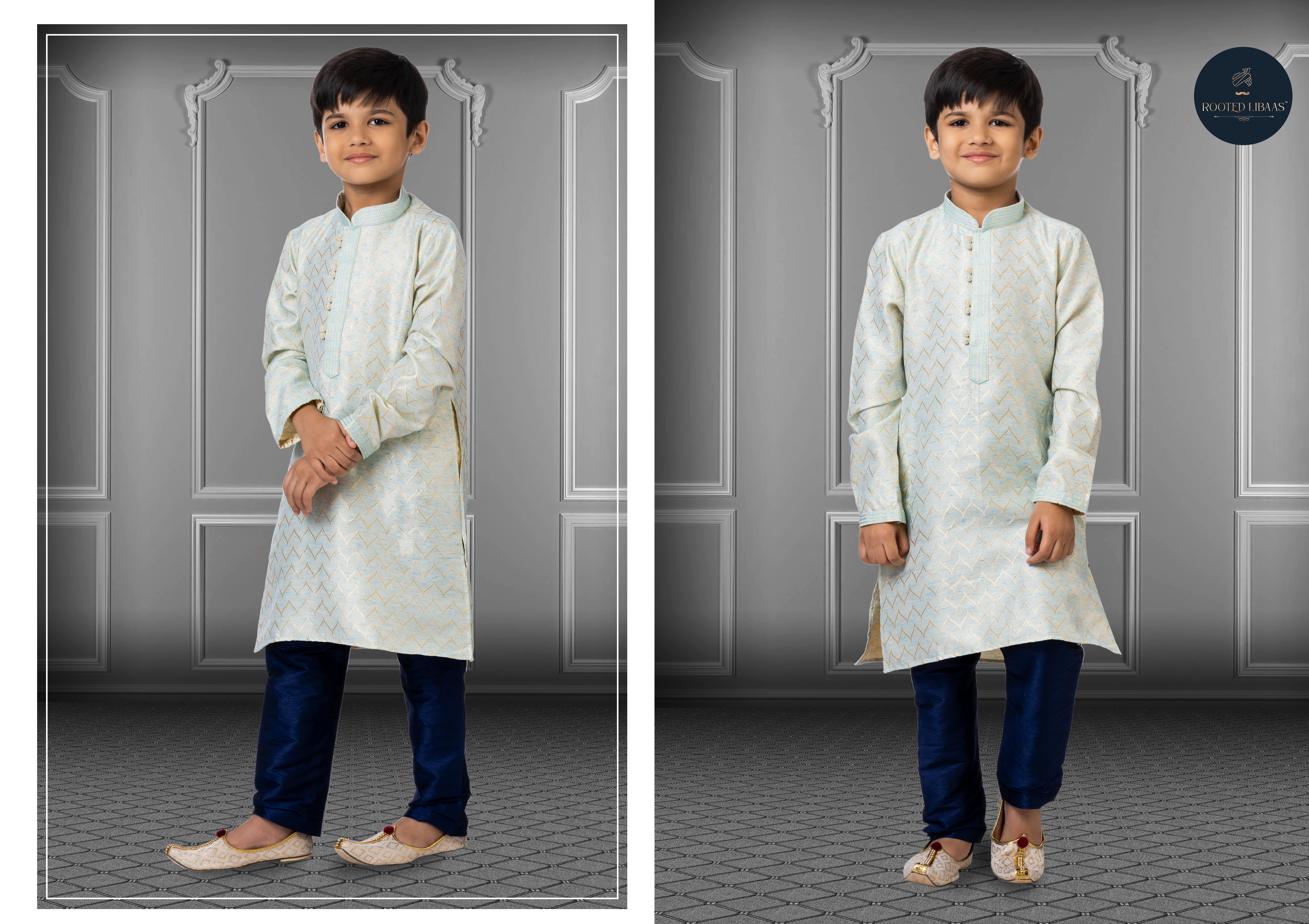 Swarg 681 To 709 Jacquard Silk Wedding Wear Kids Kurta Pajama