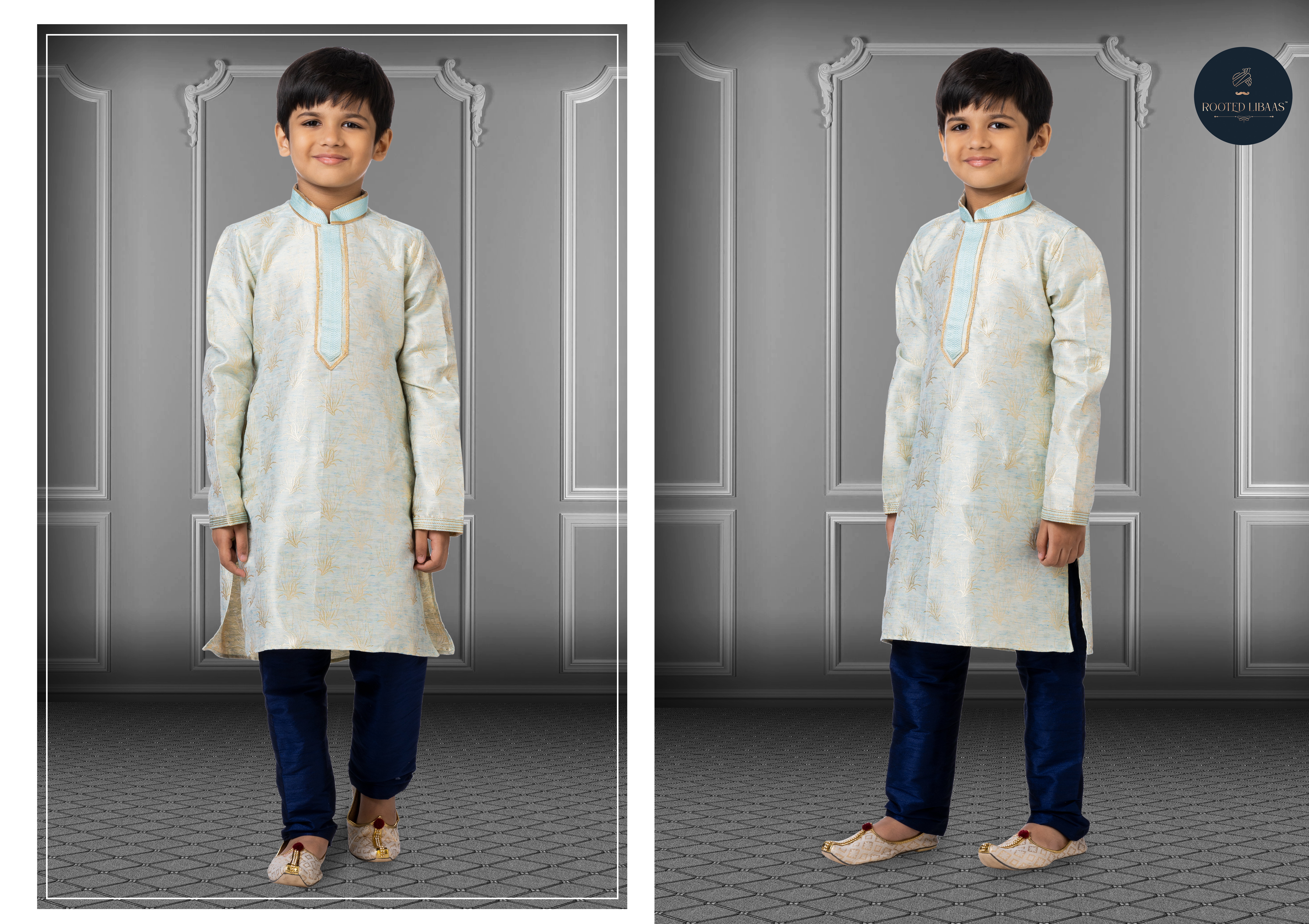 Swarg 681 To 709 Jacquard Silk Wedding Wear Kids Kurta Pajama