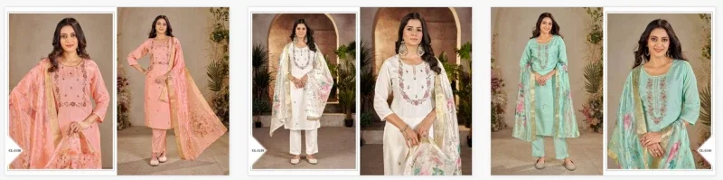 Ladies Flavour 5138 To 5140 Dolla Khatli Work Kurti Pant And Dupatta