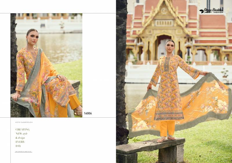 Shree Shalika Mahjabeen Vol 16 Cotton Lawn Digital Dress Material