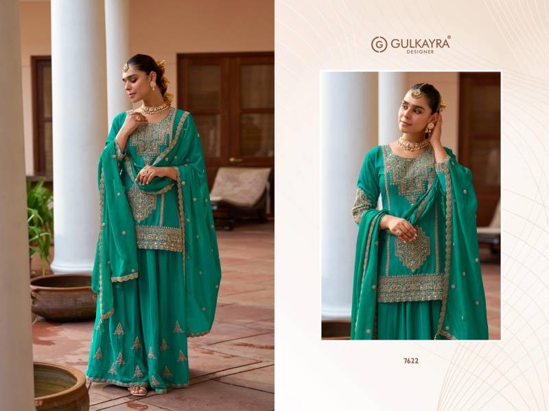 Gulkayra Varnika 7622 To 7624 Chinon Embroidery Salwar Kameez