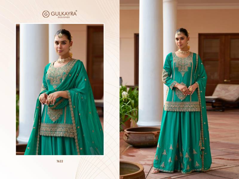 Gulkayra Varnika 7622 To 7624 Chinon Embroidery Salwar Kameez