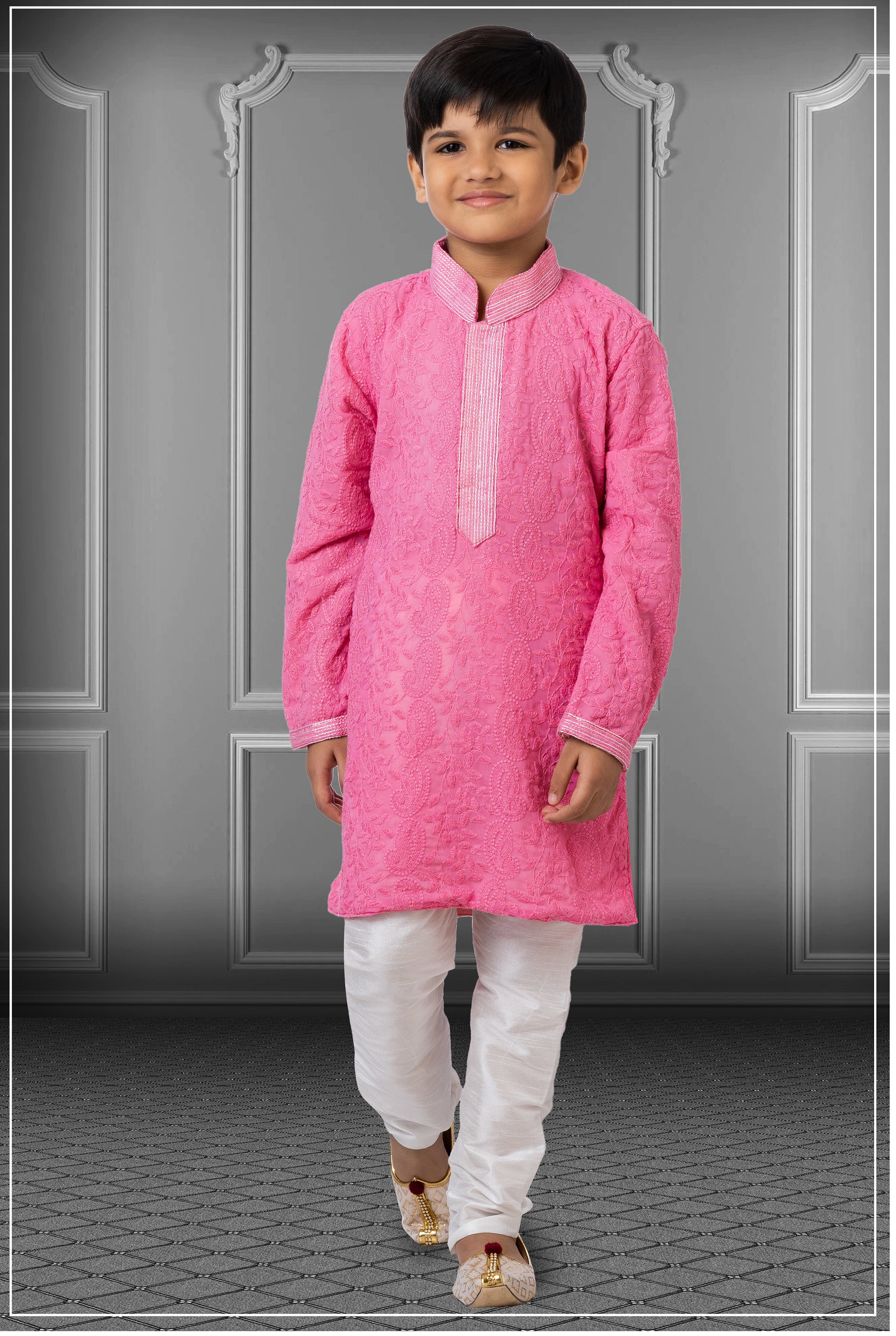 Swarg 710 To 722 Georgette Embroidered Kids Kurta Pajama