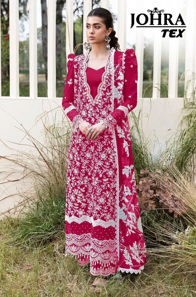 Johra Tex 175 C Rayon Cotton Embroidered Pakistani Salwar Kameez