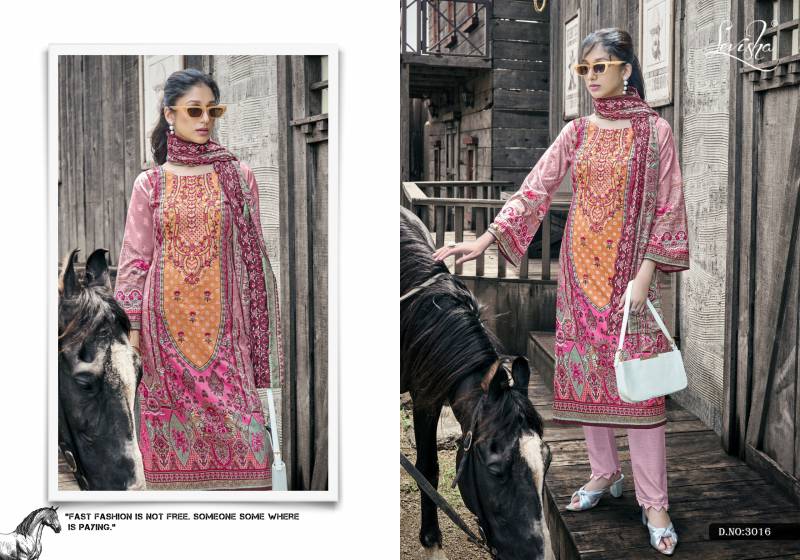Levisha Nargis Nx Vol 3 Cemric Lawn Cotton Pakistani Dress Material
