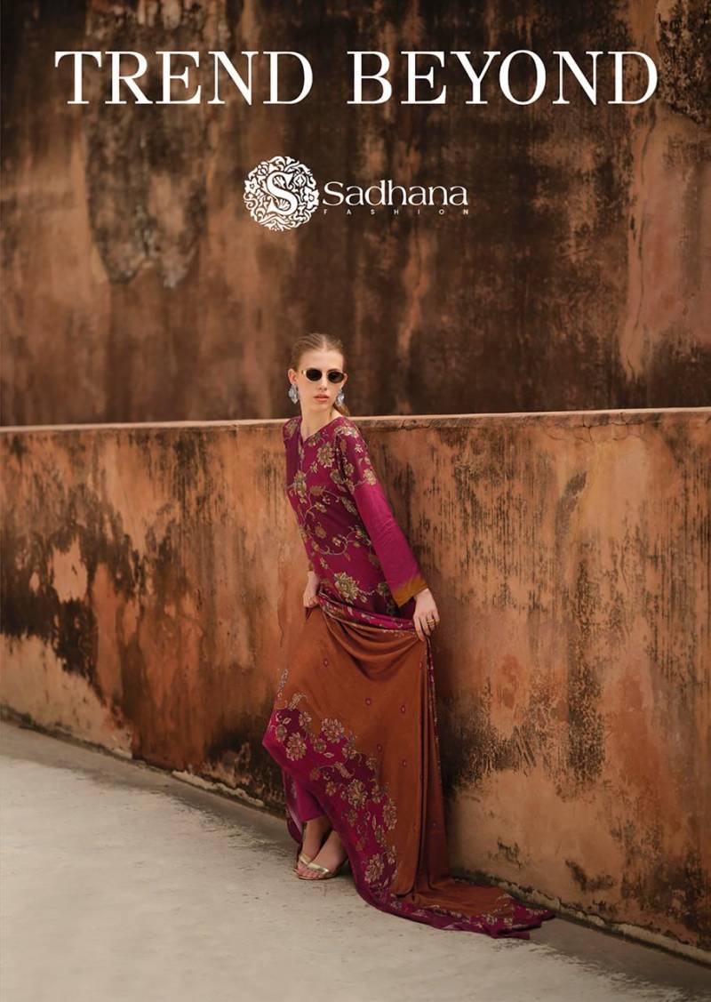 Sadhana Trend Beyond Viscose Pashmina Fancy Work Salwar Kameez